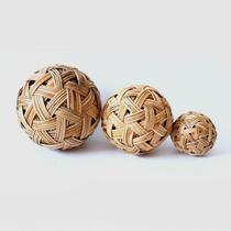 Hand-woven Cuju ball natural made Sepak takraw photography props school sports meeting Cuju game ancient football