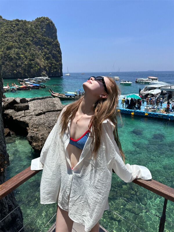 Thailand Sanya Travel Outfit Women's Clothing Yunnan Photography Maldives Bali Beach Seaside Vacation Dress