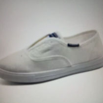 white canvas shoes