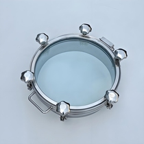 Jiacheng sight glass manhole with sight glass observation window all-glass manhole handwheel 304 stainless steel tank mouth cover