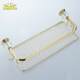 European-style all-copper gold crystal light luxury net basket, towel rod with hook bathroom, bathroom storage rack
