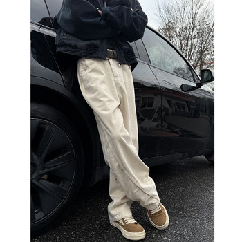 Heavy 380g carbon grinding overalls men's trendy