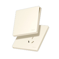 Delixi official flagship store switch socket panel household lamp three or four open single double control button 827 silver Guihuang