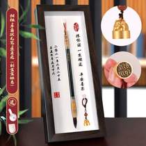 Making baby fetal hair baby fetal hair pen full moon umbilical cord wooden memory souvenir diy homemade photo frame customized fetal hair