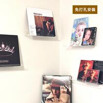 Vinyl record storage rack acrylic cd display rack punch-free vinyl rack disc record tape album cabinet