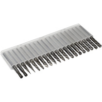 Factory direct sales tungsten steel grinding head single and double grain mixed set woodworking engraving 3x3mm carbide rotary file