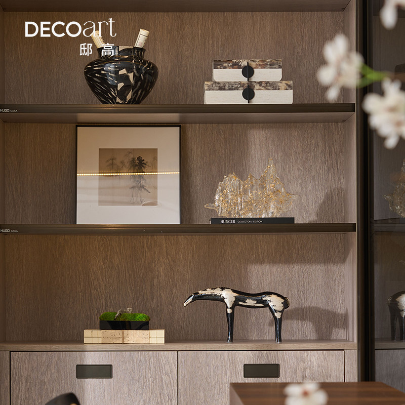 Modern study bookcase decoration set: full of high-end feeling! the ...