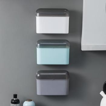 Storage rack garbage bag kitchen wall-mounted plastic bag new style hole-free bathroom creative storage box
