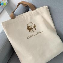 Wenchuang Max Avatar Canvas Tote Bag Lesbian Style Customized One-Shoulder Portable Literary Simple Shopping Cloth Bag