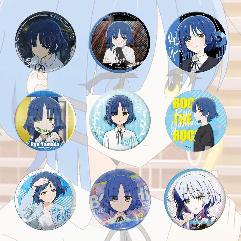 Official Authentic Yamada Ryo Personal Badge/Pin, Bocchi the Rock Anime Merchandise, Official Anime Products