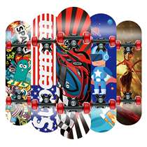 Childrens skateboard 60cm four-wheel skateboard 2-8 years old double-cocked scooter 2406 medium maple skateboard direct sale