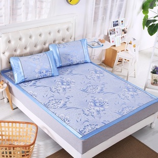 【全尺寸一个价】冰丝凉席三件套