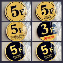 Acrylic floor sign elevator floor sign floor sign index sign unit building number house number