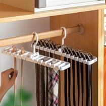 Belt storage rack belt organizer multifunctional tie scarf hanger hook multi-grid silk scarf bow tie hanger