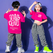 Childrens hip-hop hip-hop trendy clothing boys drum set catwalk performance festive evening girls jazz costumes