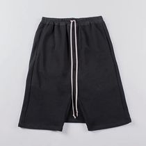 Elastic Men Black Pants New Large Shorts for Men Pocket Blac