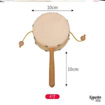 Rattle old-fashioned traditional Chinese style newborn infants boys and girls childrens wooden toys wooden rattle