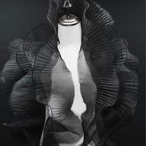 Yard Mermaid Ruffle Pleated Lace Fabric Laser Gradient for