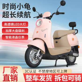 Brand new electric motorcycle for men and women, electric motorcycle, long battery life, fashionable little turtle king battery car 60v72v