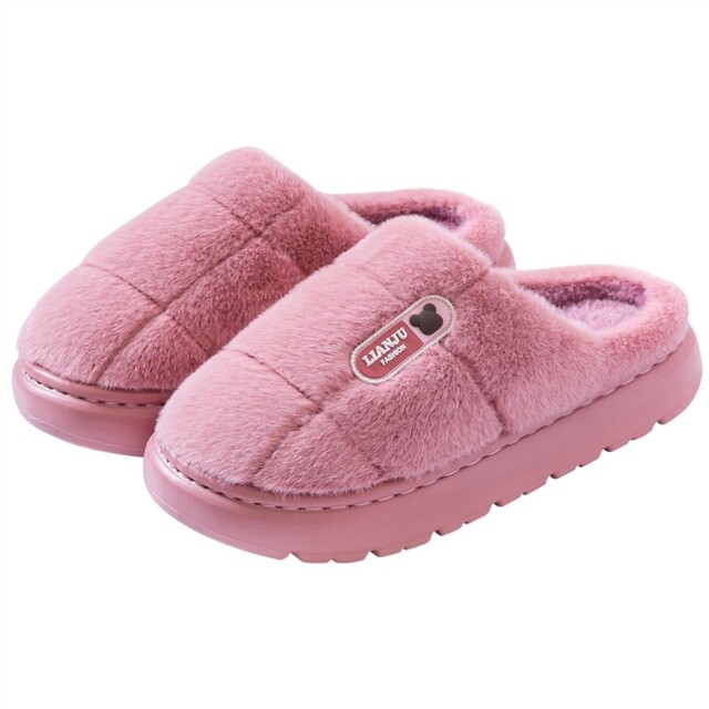 Cotton slippers men's large size winter household 48 extra large size 50 home non-slip thick-soled men's thickened warm cotton shoes for women