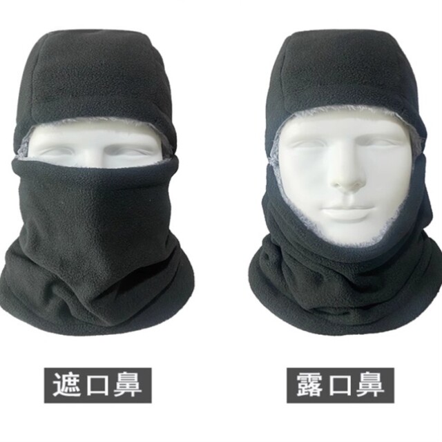 Hat and scarf all-in-one men's and women's winter warm cycling mask plus velvet and thickened neck cover to prevent wind and cold and ear protection headgear