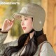 Double-sided lamb plush Lei Feng hat for women in winter thickened warm ear protection hat outdoor skiing and cycling flying hat