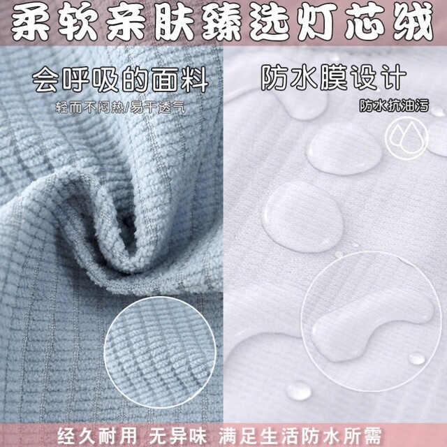 Corduroy Apron Waterproof and Stain-Resistant Thickened Warm Korean Style New 2025 Autumn and Winter Long-Sleeve Kitchen Apron