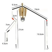 Fishing Lure Cage with Line Hooks 20G-50G Length 47CM Fish
