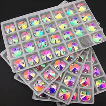 8mm 10mm 12mm 14mm Round Rivoli Glass Sew On Rhinestones Cry