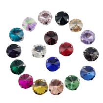Satellite Round Shape Glass Rhinestones With Claw Sew On C