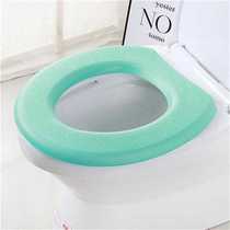Household Japanese-style winter thickened adhesive cover shared house washable cushion waterproof silicone foam toilet seat