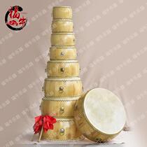 Yatsuchin wood white stubble log color prestige gong drum drum flat drum water leather drum drum drum drum