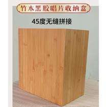 Vinyl LP record storage display rack desktop CD rack bamboo wood 12-inch vinyl storage collection box vinyl record rack
