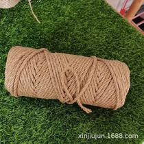 Hemp rope photo wall rope hemp rope climbing rope DIY bundling packaging rope tag line thin rope jute line gardening