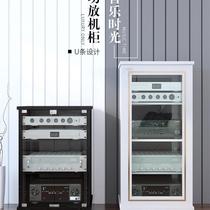 Amplifier rack household KTV cabinet with cabinet mobile audio-visual amplifier conference room cabinet audio U strip equipment cabinet