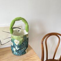 (Today’s special offer) Summer bag canvas bag handbag women’s handbag high-value cotton-filled bucket bag