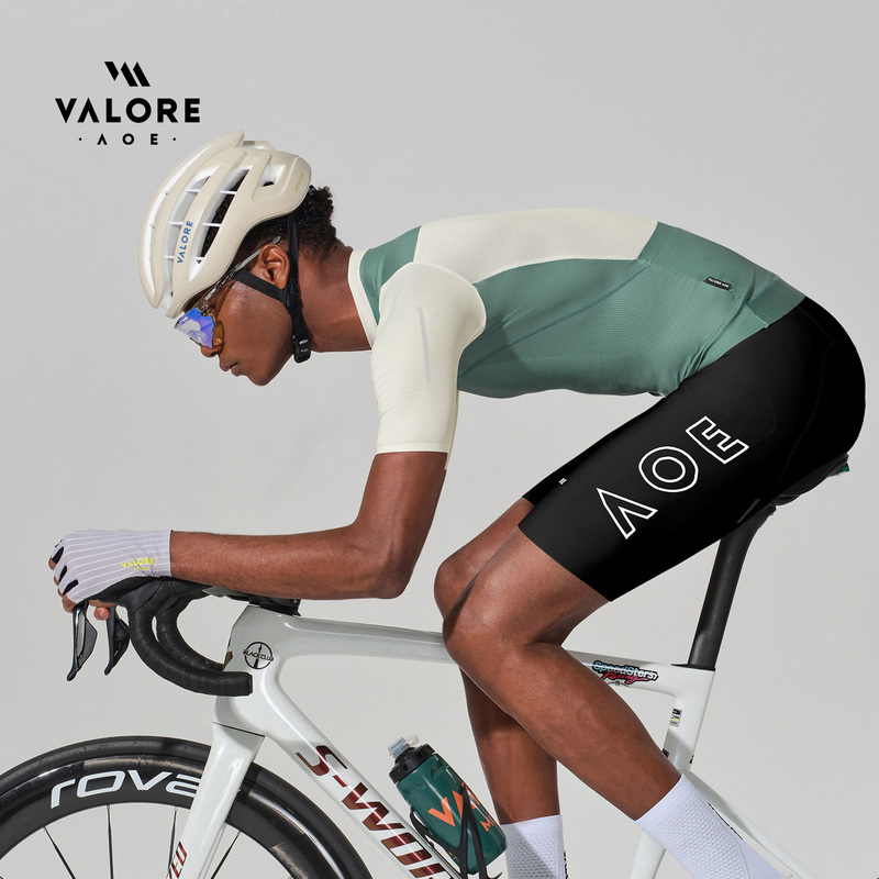 Valoreaoe Color-Blocked Men's Cycling Jersey Short-Sleeved Summer Quick-Drying Breathable Road Cycling Jersey 2026 New Style