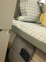 (Liang mat i Ji ns mat Xia Bing air conditioner 1 5m1 8 grid mat can be set washed rattan summer simple blue three pieces