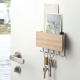 Japanese style Hefeng storage box key wall hook solid wood storage hook wooden hanging hook porch debris hanging rack