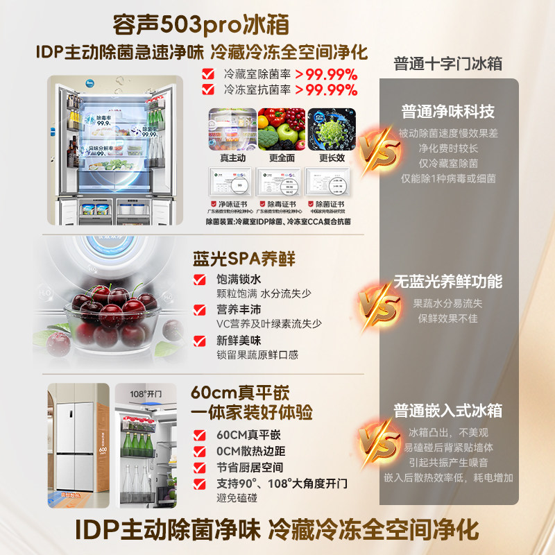 容声BCD-503WD15FPQLA白-Y冰箱图片