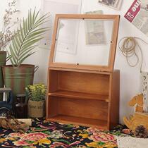 Blind box storage display stand figure Bubble Mart display box wooden storage box doll cabinet