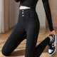 Leggings for autumn women's outer wear 2024 new high-waisted slimming tight spring and autumn black pants black pencil pants