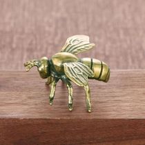 Solid Brass Insect Honeybee Figurines Miniatures Tea Pet Fun