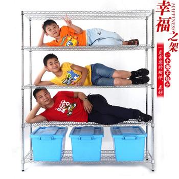 Five-layer storage rack microwave oven stainless steel debris kitchen storage rack height adjustable floor storage and finishing color