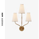 Vc1:1Montreuil All-Copper American-Style Simple Retro Villa Living Room Bedroom Hallway Staircase Wall Lamp