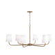 All-Copper American-Style Minimalist Retro Villa Dining Room Chandelier, Living Room Bedroom Dining Table Chandelier, Designer-Recommended Chandelier for High Ceilings