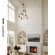 Vc1:1Fontaine All-Copper American-Style Minimalist Retro Villa Dining Room Living Room Staircase Suspended Chandelier