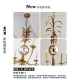 Vc1:1Gramercy American Retro Handmade Gold Foil Chandelier for Villa, Dining Room, Living Room, Bedroom, Designer Lamp