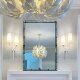 Vc1:1-Iberia All-Copper American Retro Villa Living Room Bedroom Bathroom Designer Double-Head Wall Lamp