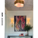 Vc1:1Bryce American-Style Simple Retro Villa Dining Room Living Room Bedroom Study Bathroom Entrance Flower Ceiling Light